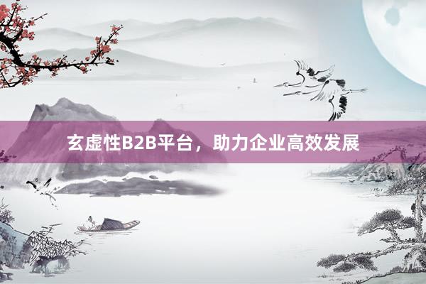 玄虚性B2B平台，助力企业高效发展